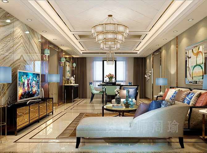 肏美眉视频世纪江尚三室两厅168平装修设计效果欣赏